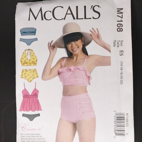 McCall's Bathing Suit Pattern - Picture 1 of 2